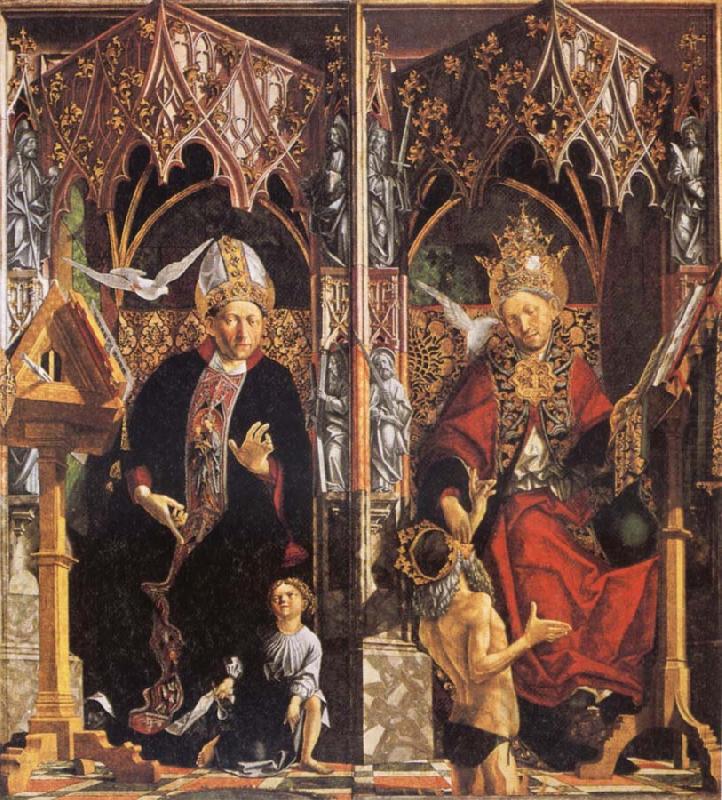 St Augustine and St Gregory, PACHER, Michael